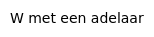 W met een adelaar
