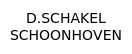 D.SCHAKEL - SCHOONHOVEN