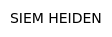 SIEM HEIDEN
