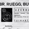 Kop rekening schaatsenverkoper Gebr.Ruegg, Bussum
