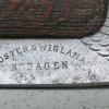 Merkteken zwanenschaatsen schaatsenverkoper Koster&Wiglama, Schagen