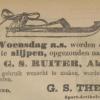 Advertentie 1912 schaatsenverkoper G.S.Thedinga, Assen