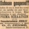 Advertentie 1903 G.C. Jense, Delft