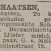 Advertentie schaatsenmaker G.van Meurs, Rotterdam