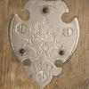 Detail schaatsen Koningin Wilhelmina schaatsenmaker G.J. Visser Deventer