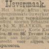 Advertentie 1904 schaatsenmaker M. Blanker, Rotterdam
