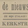 Advertentie 1913 schaatsenmaker J.S. Thedinga, Veendam
