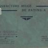 Kaft catalogus 1935 schaatsenmaker J. Godfrin, Brussel