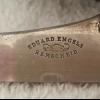 Merkteken metalen kunstschaats HELVETIA model Merkur schaatsenmaker E. Engels, Remscheid (Duitsland)