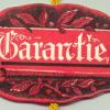 Etiket GARANTIE schaatsenmaker Gloria, Remscheid (Duitsland)