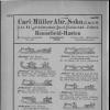 Advertentie schaatsenmaker Carl Müller Abr.Sohn, Remscheid (Duitsland)