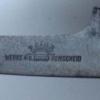 Merkteken metalen kunstschaats schaatsenmaker Polar, Remscheid (Duitsland)