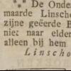 Advertentie 1838 schaatsenmaker J. van Wijk, Linschoten