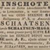 Advertentie 1847 schaatsenmaker J. van Wijk, Linschoten