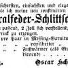 Advertentie spiraalveer schaats O.H. Kratze, Leipzig (Duitsland)