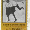Affiche ca.1906 schaatsenmaker J.H. Becker, Cöln (Duitsland)