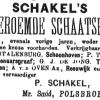 Advertentie 1894 schaatsenmaker P. Schakel, Polsbroek