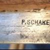 Merkteken schaatsen schaatsenmaker P. Schakel, Polsbroek
