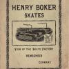 Kaft catalogus schaatsenmaker Henry Böker, Remscheid (Duitsland)