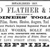 Advertentie 1876 schaatsenmaker D. Flather&Sons , Sheffield (Engeland)