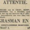 Advertentie 1932 overname smederij door T. Grasman, Apeldoorn
