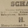 Advertentie 1908 schaatsenverkoper H. Vroom, Leiden