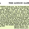 Bericht overdracht M.Hunter&Son in 1873 aan M.Hunter Jr.