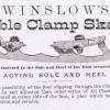 Advertentie schaatsenmaker Winslow Skate M'FG, Worchester Massachusetts (USA)