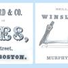 Visitekaartje Martin Bradford&Co Boston met Winslow's skates