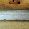 Merkteken houten schaats schaatsenmaker Union Hardware Co., Torrington (Connecticut USA)