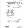 Tekening 1910 Patent Knudson slijpblok schaatsenmaker Planert&Sons, Chicago (Illinois USA)
