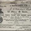 Document schaatsenmaker Hill&Son, London (Engeland)