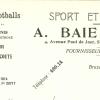 Brievenhoofd 1929 schaatsenverkoper BAIE-DE SANY SPORTS, St.Gilles (België)
