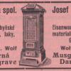 Advertentie 1932 schaatsenverkoper Josef Eisenberg&Co, Český Těšín, Tsjechië