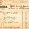 Rekening 1886 schaatsenmaker E. Spaeth, Newark (New Jersey, USA)