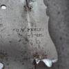Merkteken Philadelphia Skate schaatsenmaker G.W.Peeler, Philadelphia (Pennsylvania, USA)