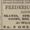 Advertentie in New York City Directory 1867-1868 F.Stevens, New York (USA)