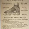 Advertentie 1862 van (rol)schaatsenmaker F.Stevens, New York (USA)