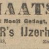 Advertentie 1927 schaatsenverkoper Breur's IJzerhandel, Rotterdam