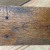 Houten schaats met merkteken U in beeldmerk van onbekende schaatsenmaker