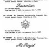 Registratie 1964 logo's modellen schaatsenmaker St.Lawrence Manufacturing Co, Giffard, Quebec (Canada)