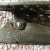 Merkteken metalen schaats schaatsenmaker R. Schoepplenberg, Remscheid (Duitsland)