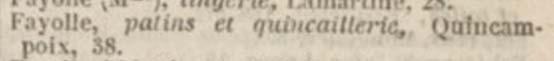 Advertentie 1878 schaatsenmaker Fayolle, Parijs (Frankrijk)