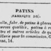 Advertentie 1850 schaatsenmaker Fayolle, Parijs (Frankrijk)