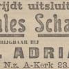 Advertentie 1902 Hercules schaatsen H.J. Gorter schaatsenverkoper J.G. Adriani, Groningen
