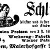 Advertentie 1876 schaatsenmaker Franz Reh, Wenen (Oostenrijk)