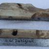 Houten schaats schaatsenmaker C.W. Dahlgren, Eskilstuna (Zweden)