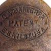 Merkteken Metalen schaats schaatsenmaker C.W. Dahlgren, Eskilstuna (Zweden)