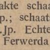 Advertentie 1879 schaatsenmaker R.A. Koopmans, Sint-Annaparochie