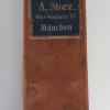 Schaatsdoos schaatsenverkoper A.Storz, München (Duitsland)